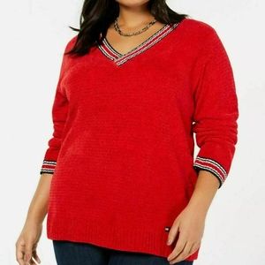 NWT tommy hilfiger red sweater size xxl
